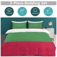 thumbnail image 5 of 3 Pcs Soft Bedding Set, Includes 1 Duvet Cover with Zipper And 2 Pillow Shams,Flag Bulgaria Twin(86"x70"), 5 of 8