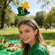 thumbnail image 4 of CaiYueKe St. Patrick's Day Headband Shamrock Party Hat Irish Festival Accessories Green Decorations for Adults Parade Costume Carnival Hair Band, 4 of 7
