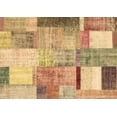thumbnail image 1 of Ahgly Company Indoor Rectangle Patchwork Brown Transitional Area Rugs, 7' x 9', 1 of 4