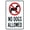 Warning Sign 3, variant on No Dogs Allowed Warning Sign, Prohibition Security Metal Sign - 8"x12" Custom Caution Decor for Business Home Outdoor Indoor Road Yard Garage Street Wall