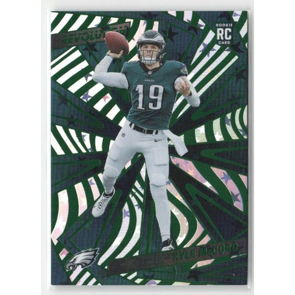 2025 Panini Revolution #224 Kyle McCord Green Astro SN 527/699 Philadelphia Eagles Philadelphia Eagles NFL FOOTBALL Trading Card
