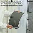 thumbnail image 5 of OhhGo Over The Door Hanging Pantry Organizer 4-Shelf Behind The Door Storage Organizer with Clear Plastic Pockets Large Capacity for Closet Bedroom Bathroom (Grey), 5 of 10