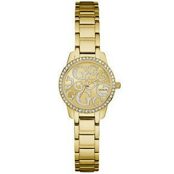 Guess W0891L2 Greta crystal stainless steel bracelet with dial logo Golden Ladies Watch