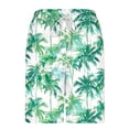 thumbnail image 5 of BRGZLK Mens Swim Trunks Quick Dry Beach Shorts Palm Trees Turtle Sunset Beach American Flag Print Casual Drawstring Pocket Shorts, 5 of 6