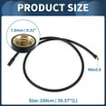 thumbnail image 5 of Unique Bargains 1 Set 39.37inch Tire Inflator Extension Tube with Air Chuck 0.305inx32TPI for Car Motorcycle Bicycle, 5 of 6