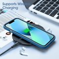 thumbnail image 6 of Liquid Silicone Case for iPhone 13 (6.1''), [Scratch-Resistant, Anti-Fingerprint, Shockproof] Protective Slim Fit Phone Case, 4-Layer Cover with Microfiber Lining, Silky-Soft Touch, Blue, 6 of 14