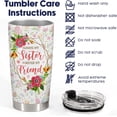 thumbnail image 4 of Sister Gifts from Sister, Always My Sister Tumbler with Lid 20 oz Stainless Steel, Side By Side Sister Coffee Mug, Sister Drinking Cup, Birthday Gifts for Cousins, 4 of 5