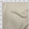 thumbnail image 3 of oneOone Tissu Popeline de Coton Blanc Matériel de Robe Florale Tissu Imprimé Tissu au Mètre 42 Pouces de Large, 3 of 4