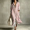 thumbnail image 2 of Bxsruta Womens Maxi Shirt Dress Long Sleeve Button Down Casual Casual Vacation Beachwear, 2 of 8