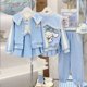 thumbnail image 1 of Sanrio-uniforme de béisbol de dibujos animados para niñas, Falda corta, abrigo plisado, estilo academia, regalo de cumpleaños, lindo, Cinnamoroll JK, 1 of 4