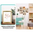 thumbnail image 2 of LaVie Home 4x6 Picture Frames (2 Pack, Gold) Simple Designed High Definition Glass for Wall Mount & Table Top Display, 2 of 7