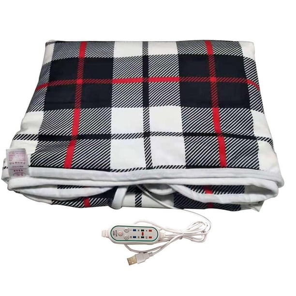 Manta eléctrica portátil con calefacción, chal con 3 Ajustes de temperatura para caminar, leer y ver, accesorios de invierno