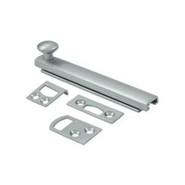 Deltana 4SBCS26D 4 in. Heavy Duty Surface Bolt with Concealed Screw- Satin Chrome - Solid