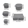 thumbnail image 3 of 5 PCS Gray Cutlery Storage Bags - Includes Cup and Plate Organizers with 48 Felt Separators - Durable and Compact Utensil Storage Solution for Travel, Camping, or Home Use, 3 of 15