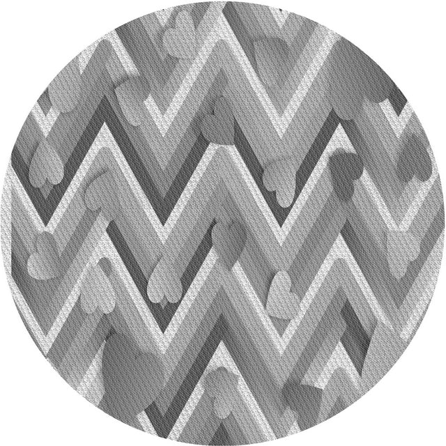 Ahgly Tapis d'Intérieur Lavable en Machine Carré Transitionnel Gris Platine, 3 Pieds Carré