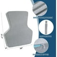 thumbnail image 7 of Ergonomic Lumbar Support Pillow for Recliner,Memory Foam Chair Back Support Cushion for Elderly,Extra Large Lumbar Support Pillow,Low Back Pain Relief Cushion,Grey, 7 of 7