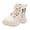 01 Beige, variant on Girls Boots,Boys Girls Mesh Boots Fashion Lace Design for Children Breathable Shoes for Daily, Boots,02 Red,7
