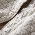 thumbnail image 4 of Yuyuzo Womens Quilted Jacket Long Sleeve Open Front Button down Coats Fall Winter Solid Color Outwear, 4 of 6