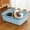 Light Blue-Free Size, variant on Hovmgk Large Cats Litter Box, Semi-Closed Litter Tray with Anti-Spillage Design, Plastic Cat Litter Box for Large Cats, Easy-Clean, Light Blue/Pink/White/Navy, Spacious & Practical