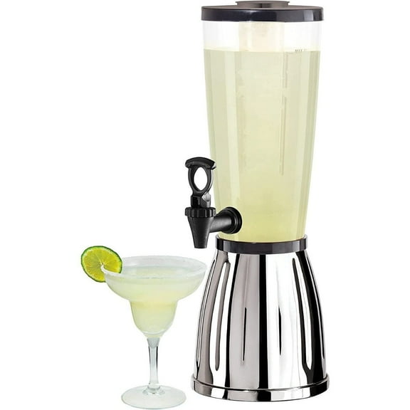 OGGI 3-Qt. Beverage Dispenser With Ice Tube Chiller