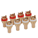 thumbnail image 3 of 32pzs Chasis de Enchufe Hembra Rojo + Conector Hembra de Alta Calidad Enchufe de Cobre de Fonografo Amp Hi, 3 of 5