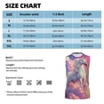 thumbnail image 4 of Kdxio Colorful Cloud White Horse for Men's Muscle T-shirt,Sleeveless for Workout Running Athletic Gym Lounge Casual, 4 of 5