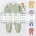 thumbnail image 4 of KPOPLK Baby Boys Footless Pajamas Long Sleeve Button One-Piece Cotton Sleeper for Boys Infant 0-18 Months Size 3-6 Months, 4 of 5