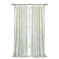 thumbnail image 4 of Simple Elegance by Ben&Jonah Joy Criss-Cross Window Curtain Panel - 50"W x 63"L Creamy White, 4 of 5