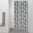 thumbnail image 3 of Watermelons Shower Curtain - Sunshine & Beach Themed Bathroom Decor, Premium Polyester Fabric, Waterproof Fade-Resistant, 36x72 Inch, Easy Installation with Hooks, 3 of 5