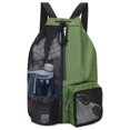 thumbnail image 1 of Swimming Equipment Mesh Bag Drawstring Swim Gym Pool Backpack Separated Waterproof Dry Compartments Bag Dry and Wet Bag as shown, 1 of 6