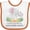 White and Orange, variant on Inktastic I'll Never Forget That My Great Grandma Loves Me Elephants Boys or Girls Baby Bib