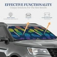 thumbnail image 4 of Haiem Abstract Bright Pineapple Fruit Retro Car Windshield Sun Shade (2 Pieces) Foldable Windshield Sun Shade Car Accessories for Truck SUV Pickup-Large, 4 of 7