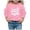Pink, variant on Hwmodou Girls Sweatshirt "Jesus Love You More" Crewneck Printed Long Sleeve Fall Winter Simple Athletic Top,3-14Y
