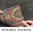 thumbnail image 6 of Red Ethnic Geometric Pattern Door Rugs,Washable Non Slip Door Mats Indoor,Decorative Door Mats,Entry Mat Indoor for Entrance,Bedroom,Kitchen,Bathroom,17"x30", 6 of 6