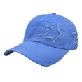 thumbnail image 1 of Vintage Washed Baseball Cap, Ripped Distressed Style Soft Top Sun Shade Duck Bill Cap with Adjustable Fit for All Seasons Outdoor Activities, 1 of 1