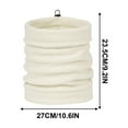 thumbnail image 5 of Multifunctional Neck Gaiter Face Mask Windproof Cold Weather Outdoor Sports - Breathable Material Thermal Protection(Beige), 5 of 5