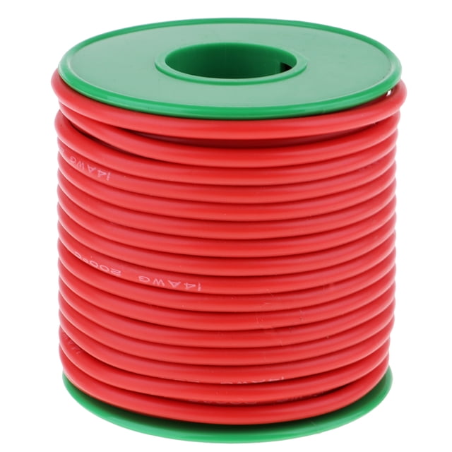 Cable de silicona de calibre 14 Sunnimix 10 metros súper suave y flexible accesorio rojo