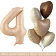 thumbnail image 1 of Decoraciones para fiestas, globos de papel de caramelo, decoraciones de globos de látex marrón chocolate y caramelo para fiesta de cumpleaños de niños, 1 of 8