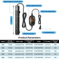 thumbnail image 3 of HiTauing Aquarium Heater, 50W/100W/200W/300W/500W Submersible Fish Tank Heater with Over-Temperature Protection and Automatic Power-Off When, 3 of 7