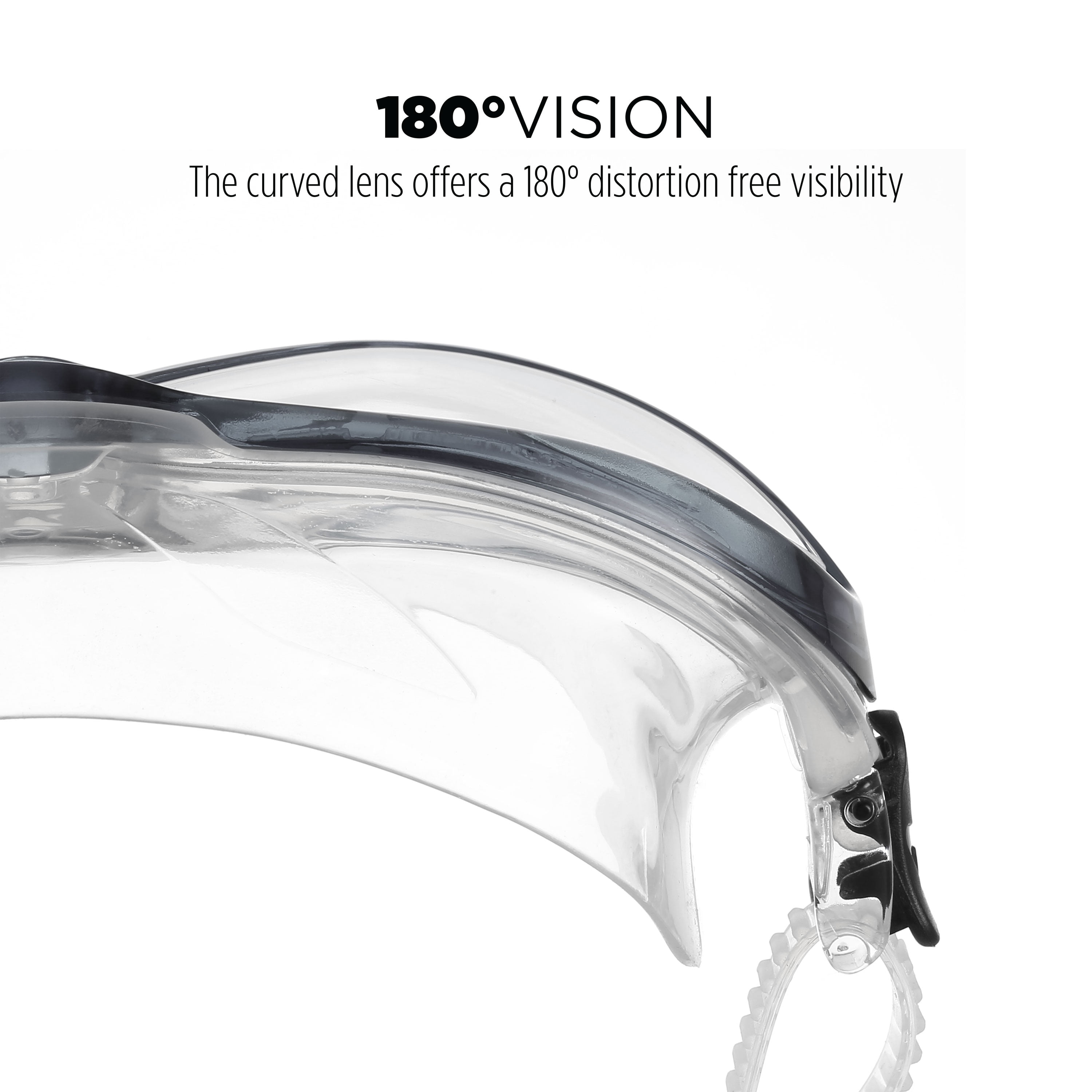 U.S. Divers Stilo Swim Mask for Adults - Quality, Leak-Free, Panoramic View with UV and Anti-Fog Protection (Blue)
