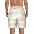 thumbnail image 3 of Disketp Men'S Swim Trunks Hawaiian Breathable Surf Beach Swimsuits Mesh Lining Beach Shorts With Pockets-Funny Goose1, 3 of 9