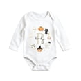 thumbnail image 5 of YunPes Baby Infant Bodysuit Smiling Ghost Long Sleeve Bubble Romper Newborn Boy Girl First Halloween Clothes Soft Cozy with Bottom Snaps, 5 of 5