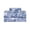 Blue Paisley, variant on Feather and Stitch New York 4-Piece 300 Thread Count White 100% Cotton Sateen Sheet Set, Queen