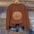 thumbnail image 5 of QUNYINEY Crew Neck Womens Sweatshirts Pullover Graphic Halloween Pumpkin Tops Casual Fall Loose Fit Long Sleeve Sweatshirts, 5 of 6