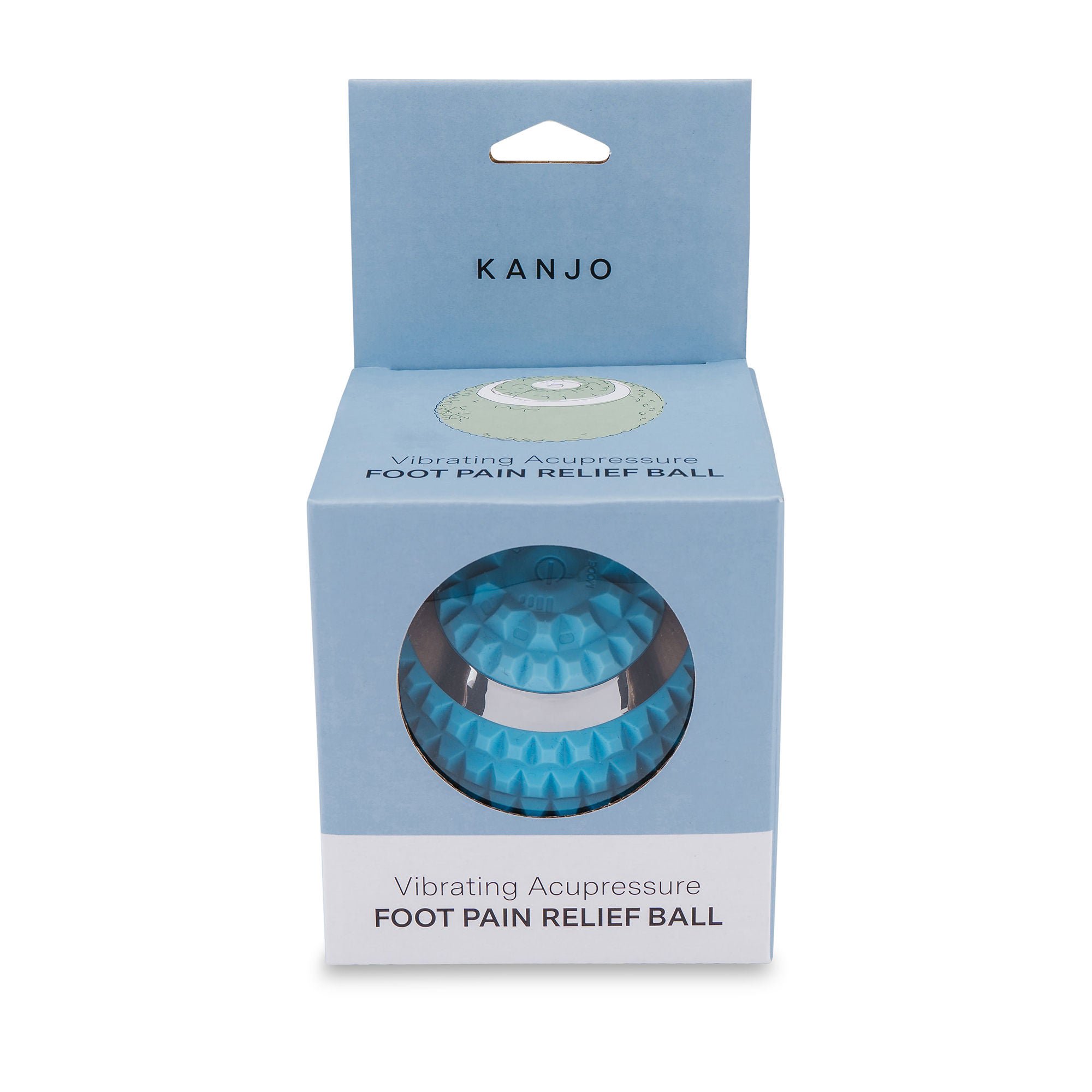 Kanjo Acupressure Foot Massager 4" Diam. Blue KANVIBALL