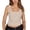 Beige, variant on 2026 Women Summer Beaded Neckline Elegant Sleeveless Tank Tops For Women For Casual Wear And Layering Camisole Pink,S