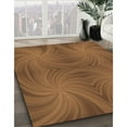 thumbnail image 3 of Ahgly Company Machine Washable Indoor Square Transitional Saddle Brown Area Rugs, 3' Square, 3 of 7
