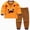 boy outfits-Orange, variant on TOWED22 Toddler Newborn Boy Clothes 2Pcs Long Sleeve Print Cotton Pullover Top Elastic Waist Pants Fall Winter Outfits(Light Yellow,3-4 Y)