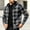 #0337-Gray, variant on Ceisia Men Plaid Fleece Lined Hooded Jacket Buffalo Check Full Zip Drawstring Hood Side Pockets Warm Coat For Cold Weather Outdoor Casual Street Style Gift