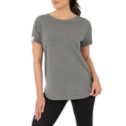 Athletic Works Women's Active Tape Short Sleeve Shirt